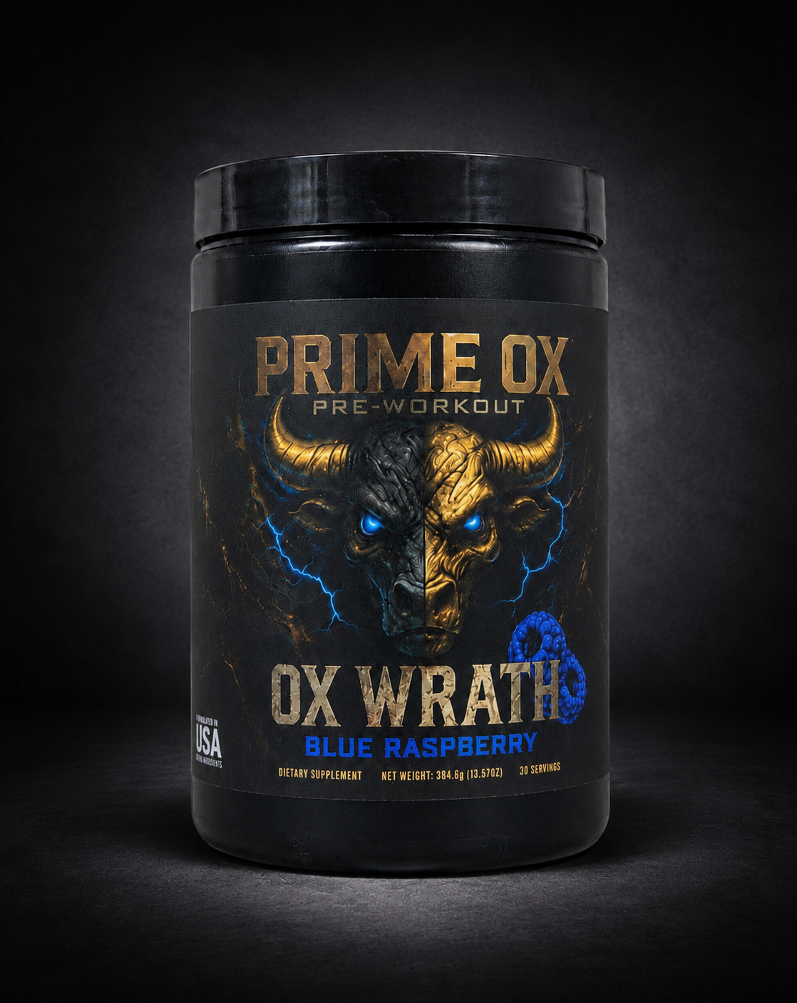 PRIME OX – OX WRATH Pre-Workout | Blue Raspberry